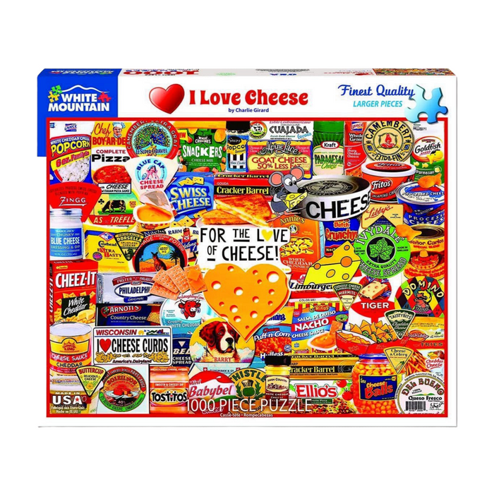 White Mountain Puzzles I Love Cheese Puzzle